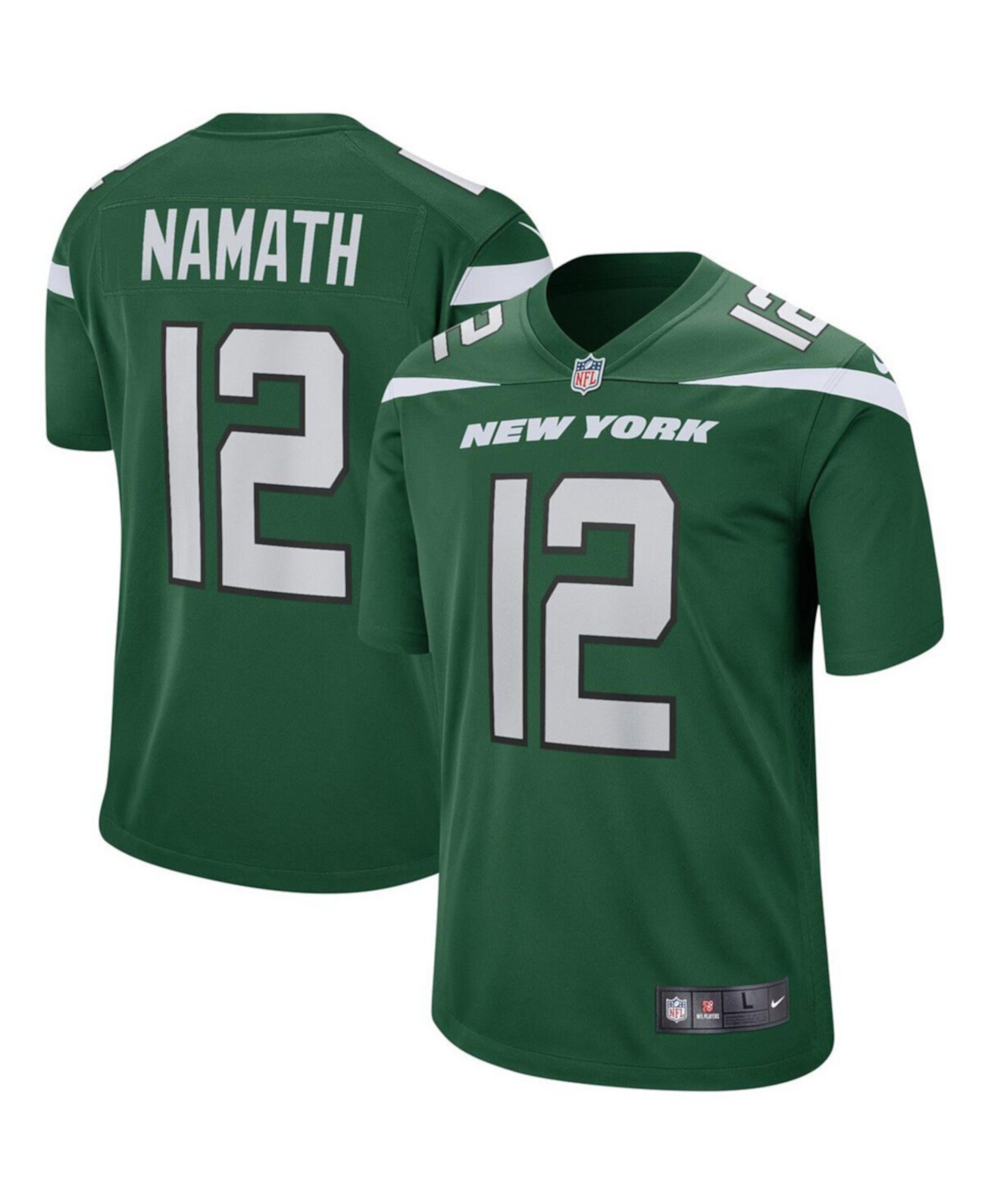 Мужское Джерси Nike Joe Namath Gotham Green New York Jets Nike