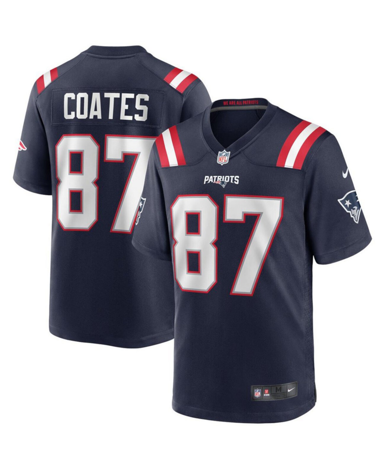 Футболка Nike Ben Coates для мужчин с короткими рукавами, посвященная игре New England Patriots Nike