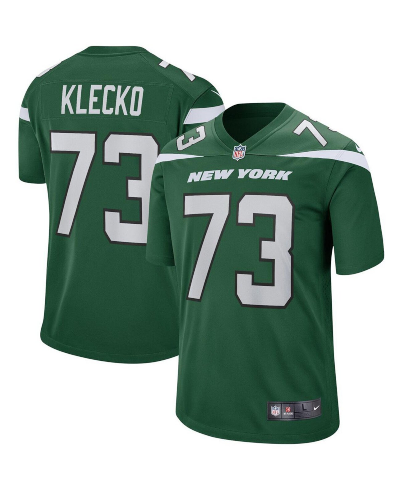 Мужское Джерси Nike Joe Klecko Gotham Green New York Jets Nike