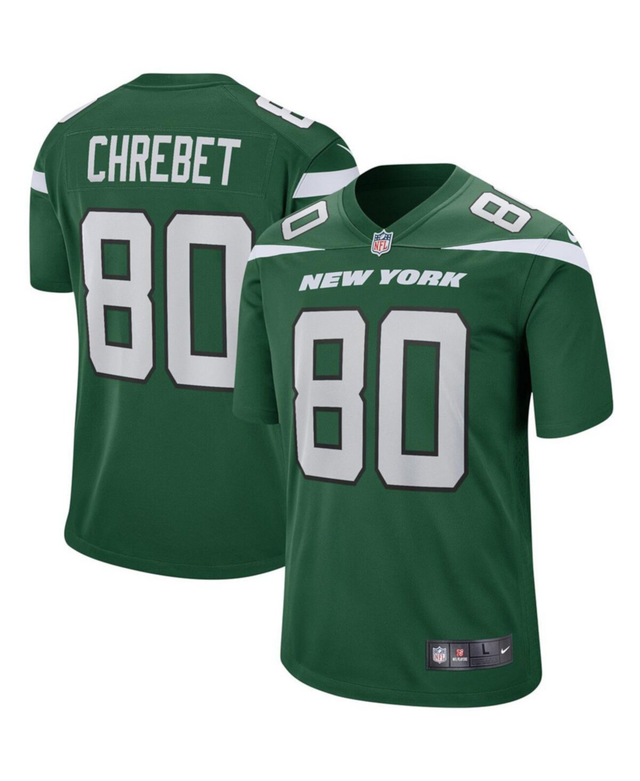 Мужское Джерси Nike Wayne Chrebet Gotham Green New York Jets Игровое Ретро Nike