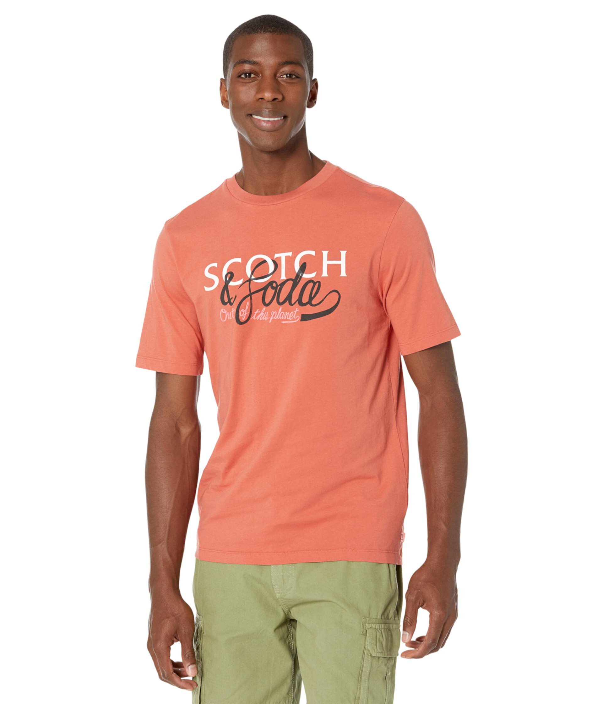 Обычная футболка с круглым вырезом и логотипом Scotch & Soda