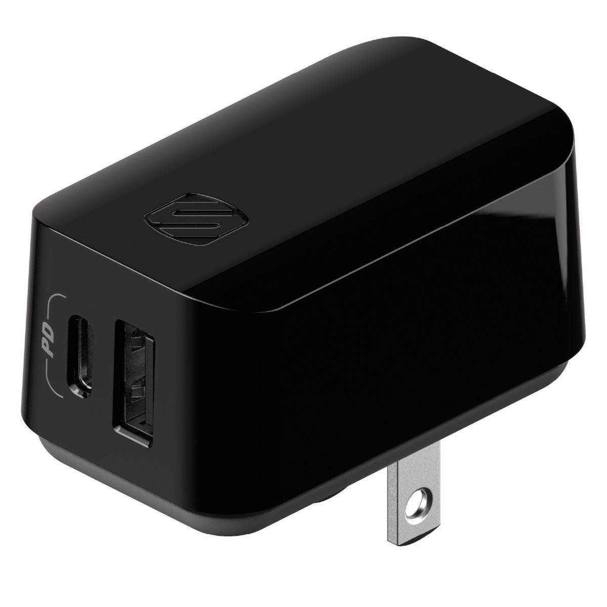 Домашнее зарядное устройство Scosche Fast Charge USB C — USB A 32 Вт Scosche