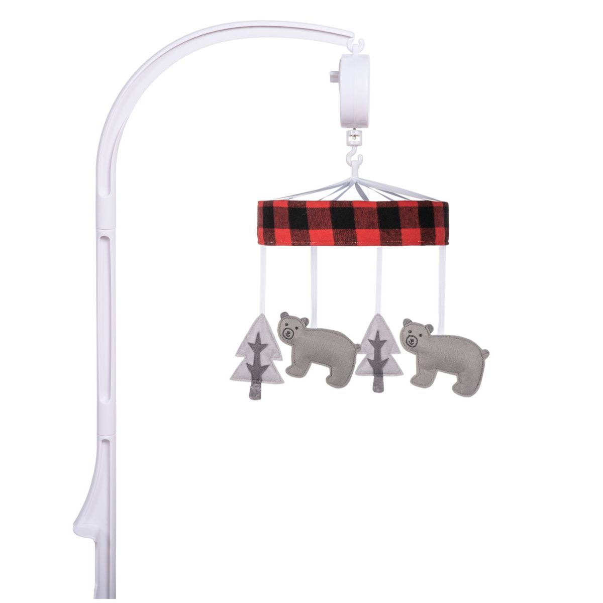 Sammy & Lou Up North Lumberjack Plaid Musical Crib Mobile Sammy & Lou