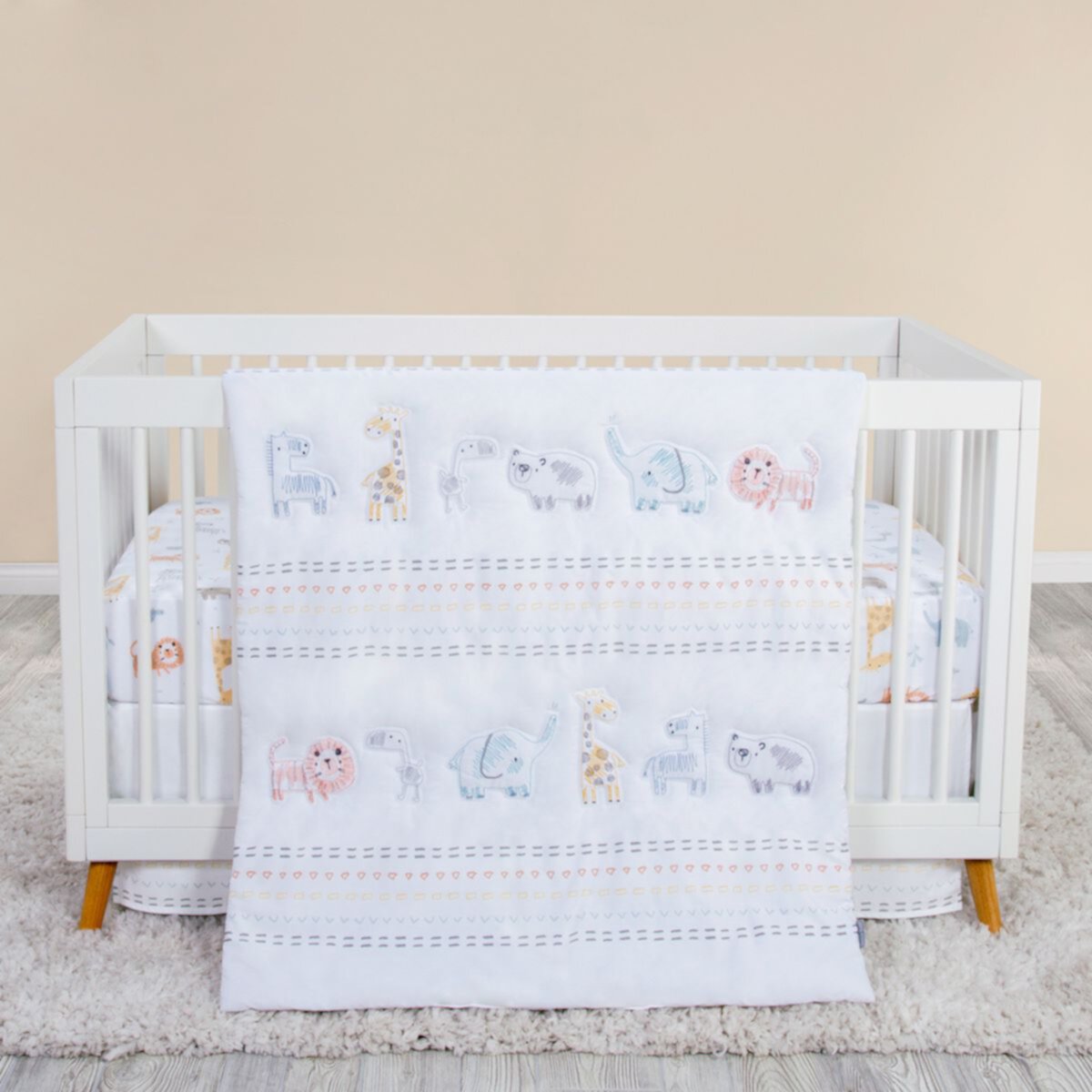 Детское постельное бельё Trend Lab Crayon Jungle 3-Piece Crib Bedding Set Trend Lab