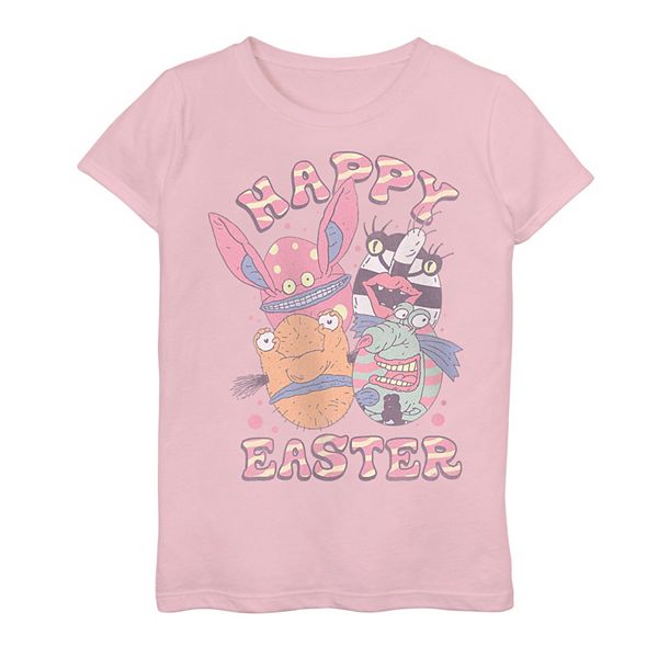 Футболка Nickelodeon Для Девочек Ahh Real Monsters Happy Easter Graphic Tee Nickelodeon