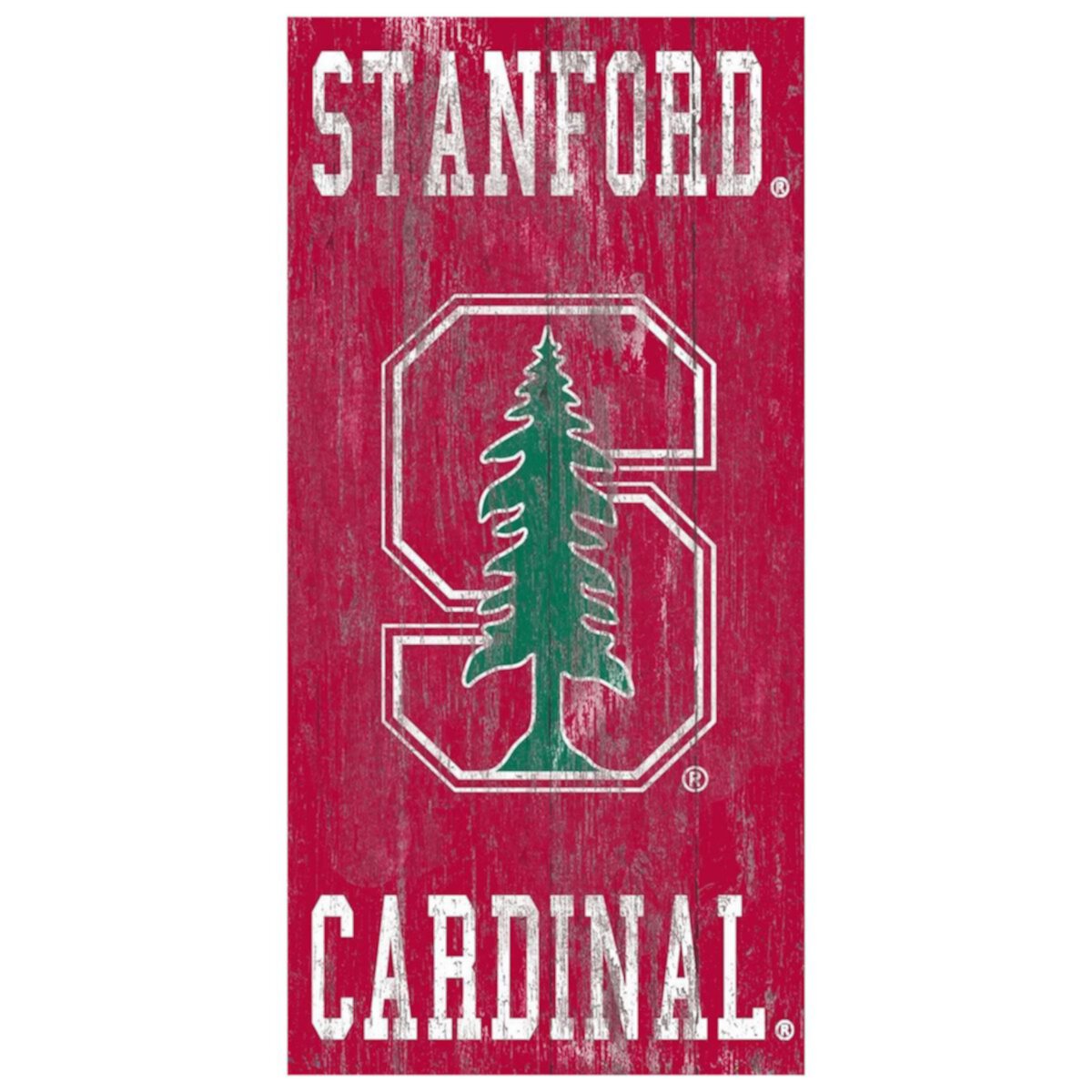 Настенный знак с логотипом Stanford Cardinal Heritage Fan Creations
