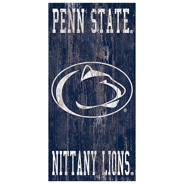 Настенная табличка с логотипом Penn State Nittany Lions из МДФ, 30 х 15 см, готовая к подвешиванию Fan Creations