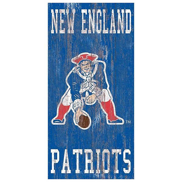 Декоративная настенная доска с логотипом New England Patriots, 30 см х 15 см, из древесины МДФ Fan Creations