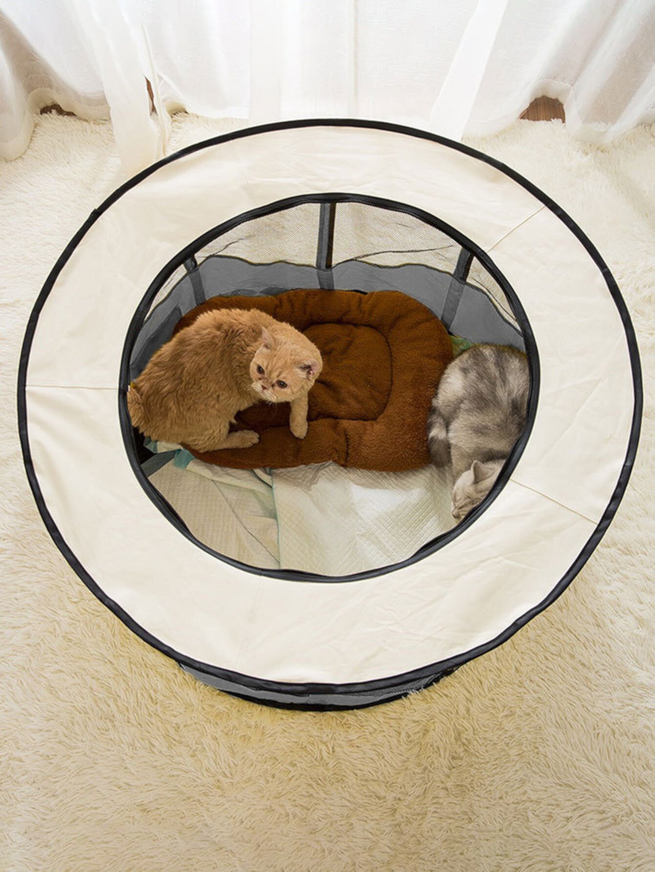 1шт Палатка для домашних животных складной сетчатый SHEIN