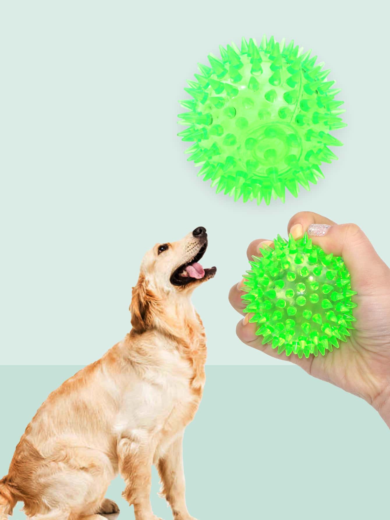1шт Жевательный мяч случайного цвета для домашних животных SHEIN
