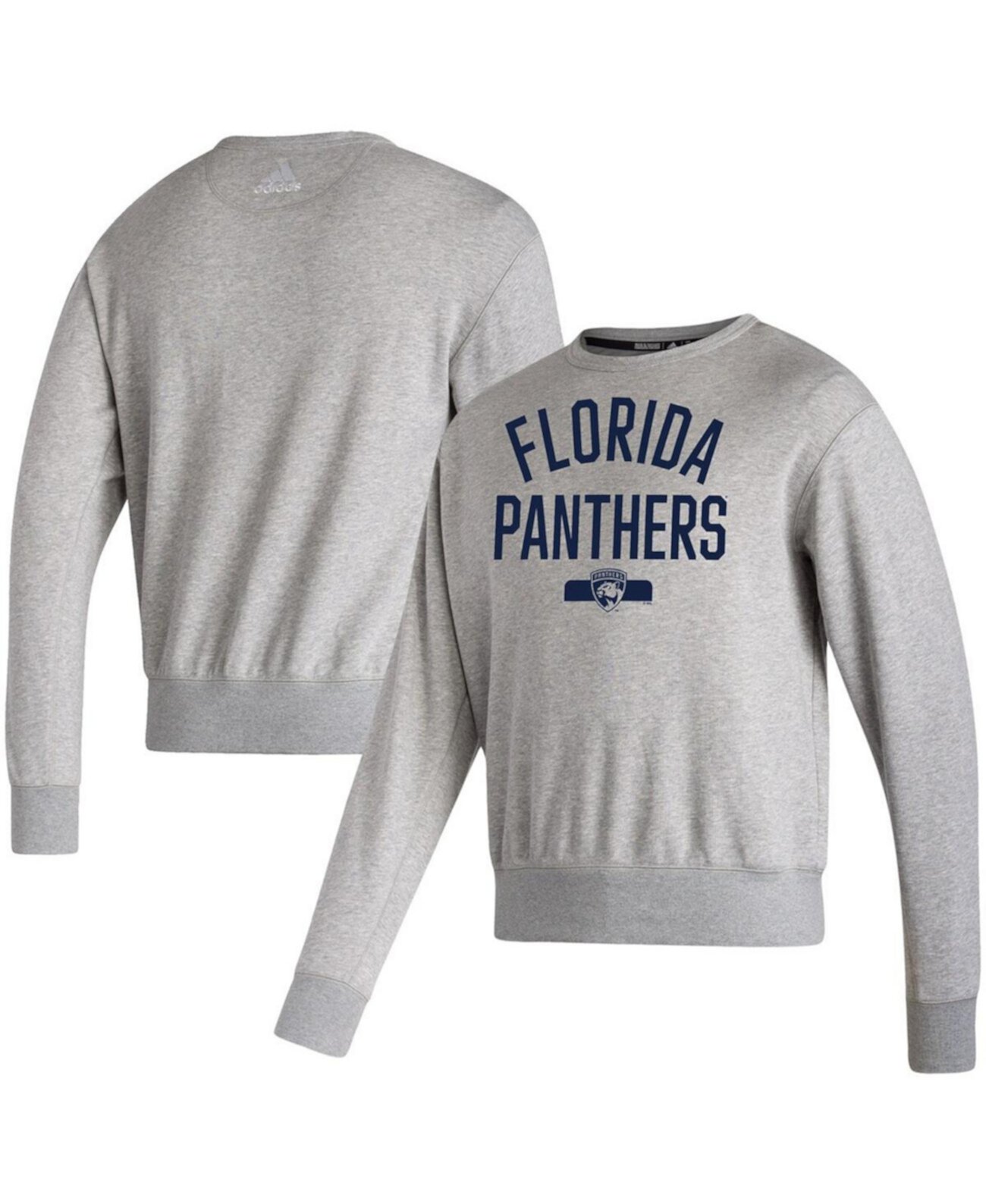 Мужская серая толстовка с капюшоном Florida Panthers в винтажном стиле Adidas