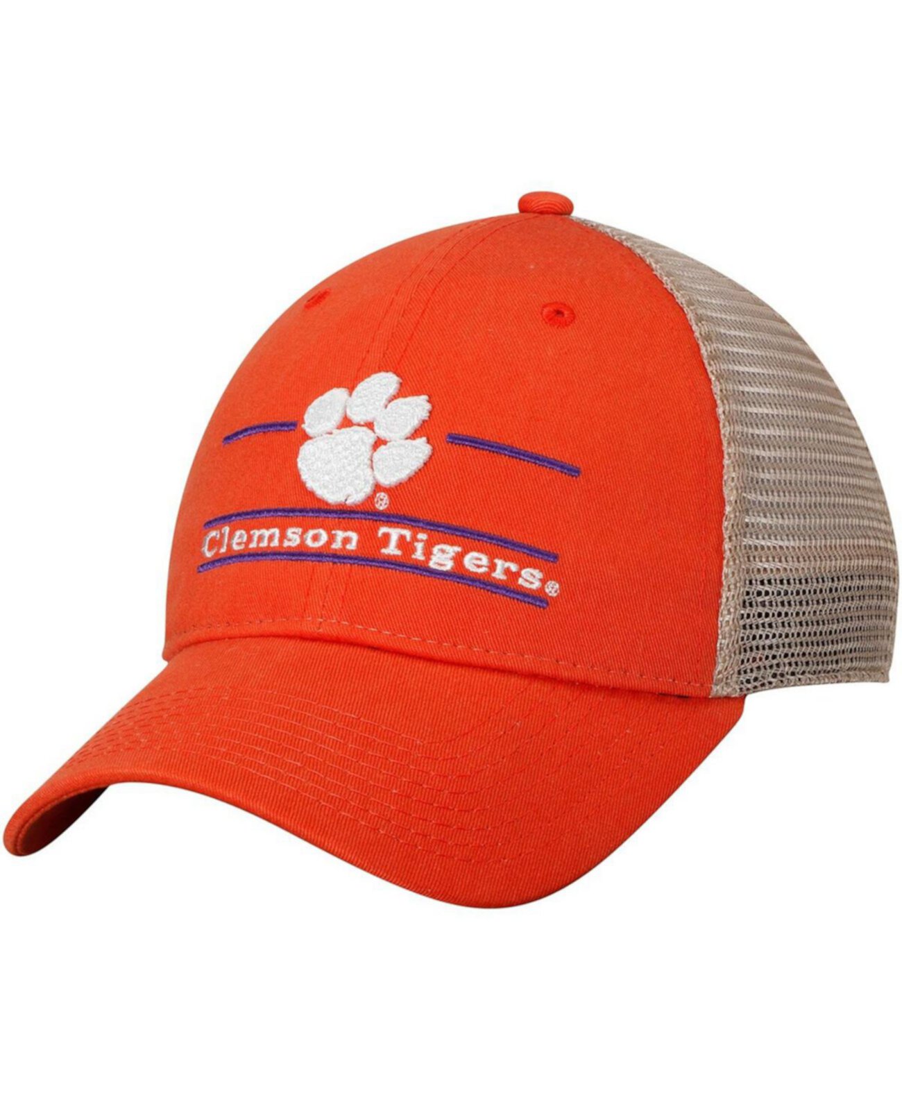 Мужская оранжевая регулируемая кепка Clemson Tigers Logo Bar Trucker Game