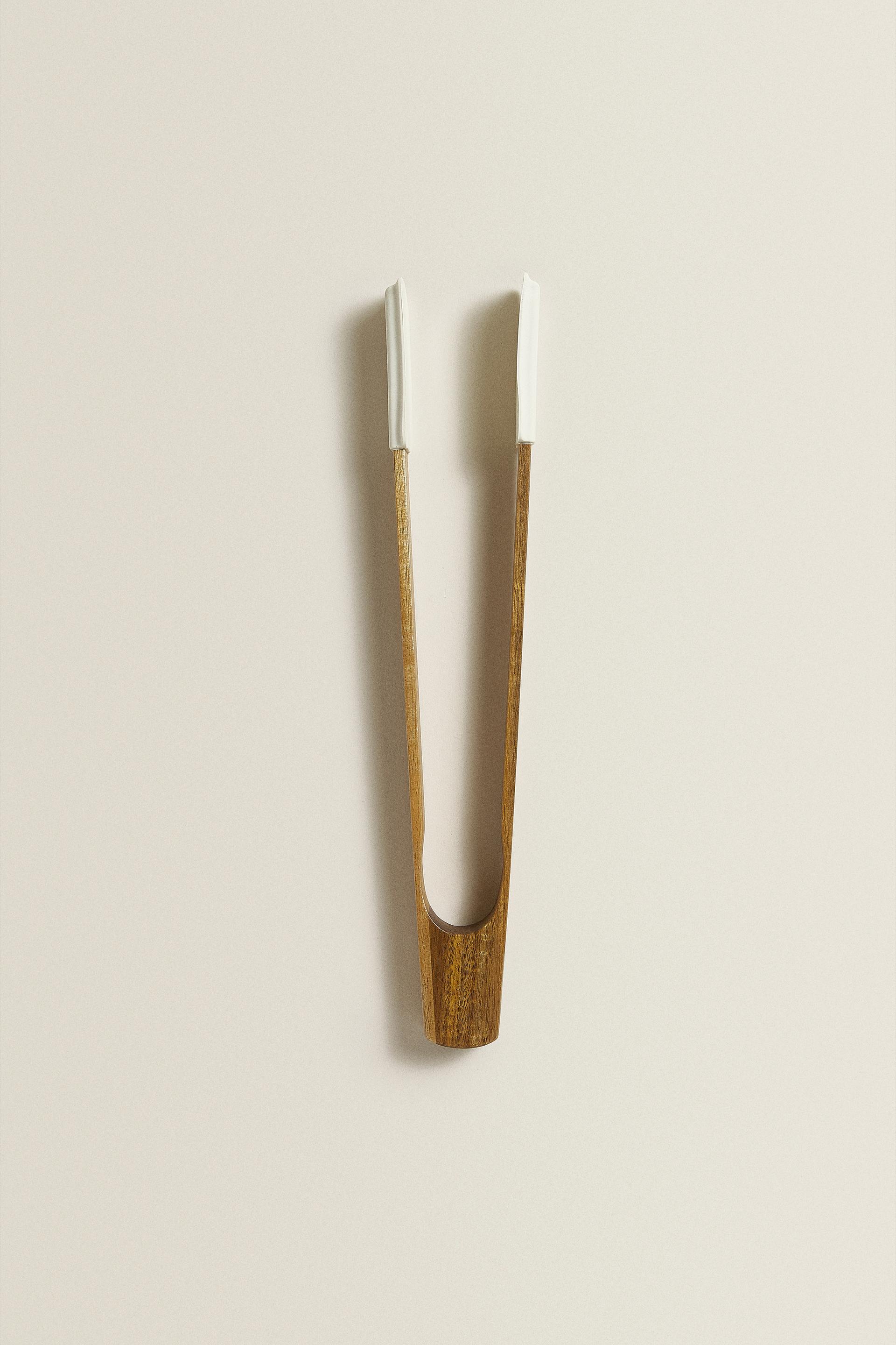 SILICONE AND WOODEN TONGS ZARA