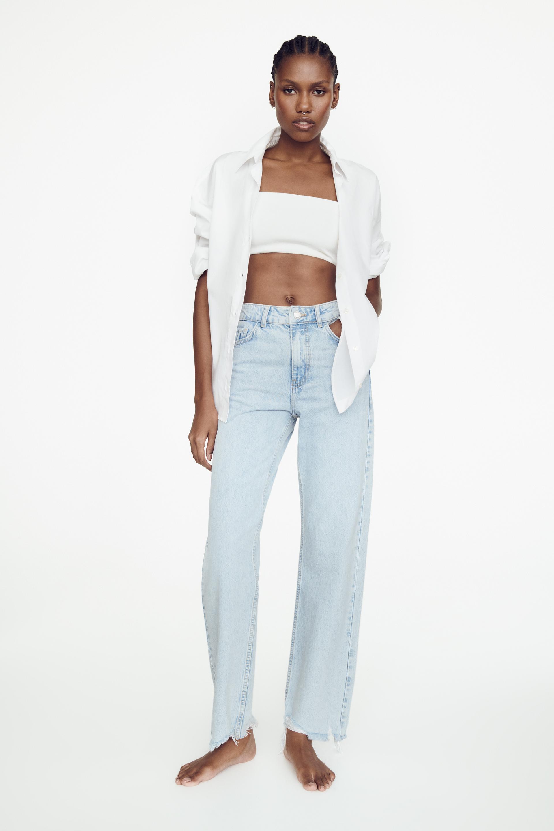 Заказать женские прямые джинсы zara, цены на маркетплейсе, женские прямые  джинсы zara в каталоге 2022-2023 — USmall