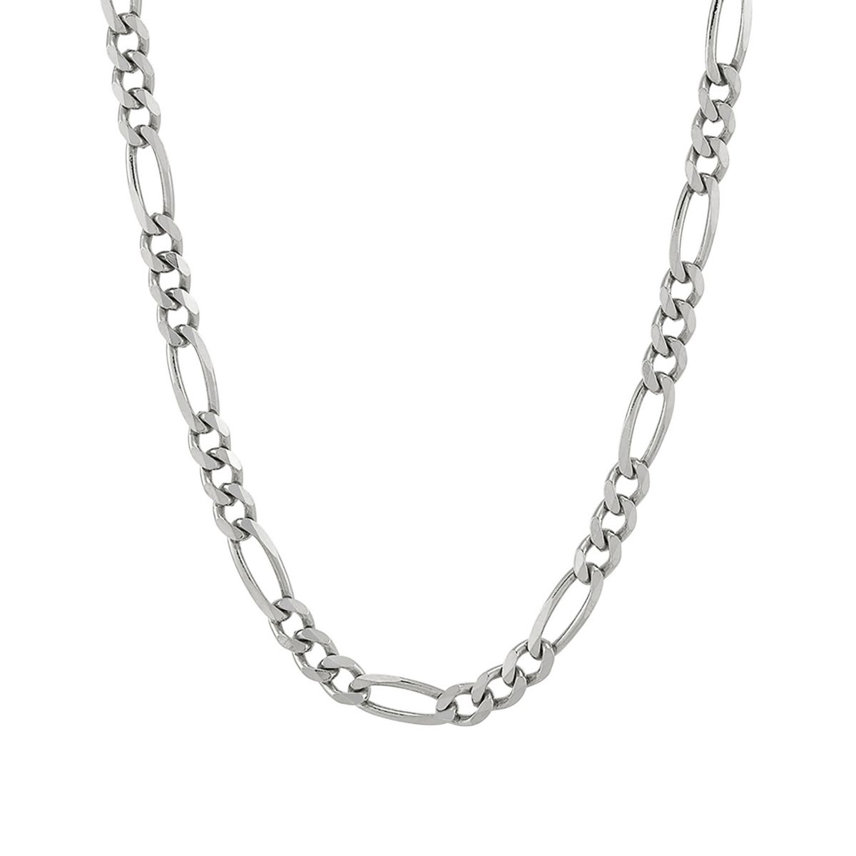 Ожерелье-цепочка Figaro из стерлингового серебра 4,3 мм - 18 дюймов. Unbranded