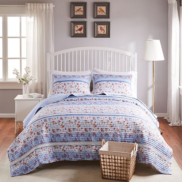 Комплект влаговыводящего стеганого одеяла Betty с наволочками, 3 размера Greenland Home Fashions