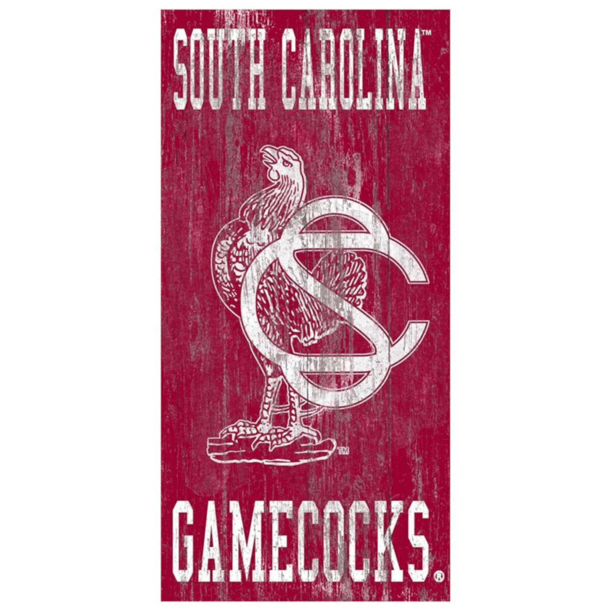 Настенный знак с логотипом South Carolina Gamecocks Heritage Fan Creations