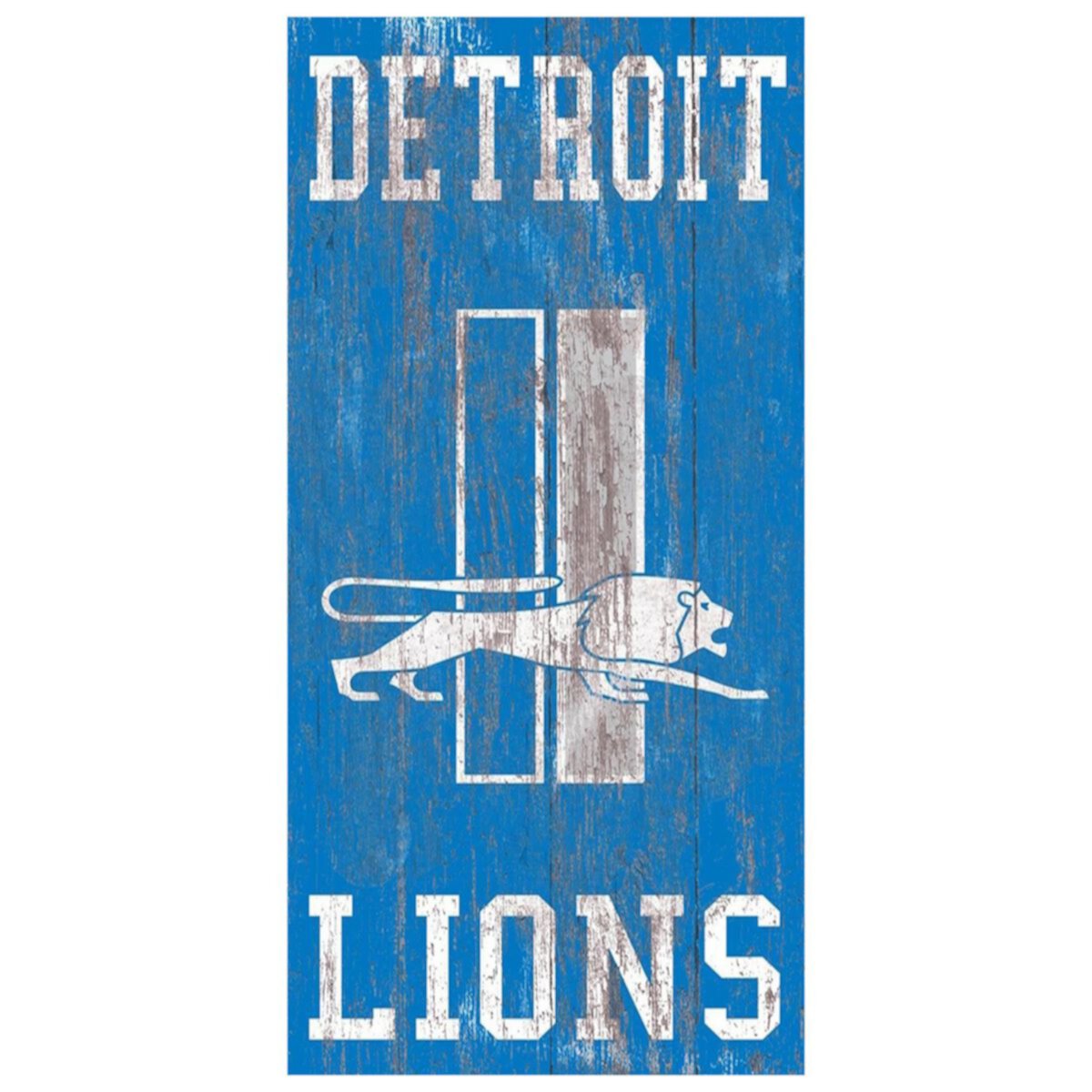 Настенный знак с логотипом Detroit Lions Heritage Fan Creations
