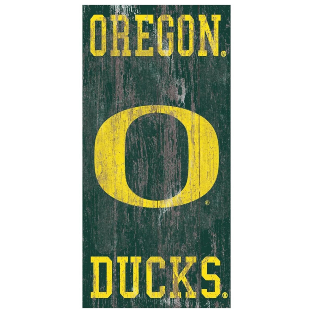 Настенный знак с логотипом Oregon Ducks Heritage Fan Creations
