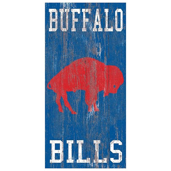 Настенная декорация Buffalo Bills, гербовая табличка, 30x15 см, МДФ, готова к подвешиванию Fan Creations