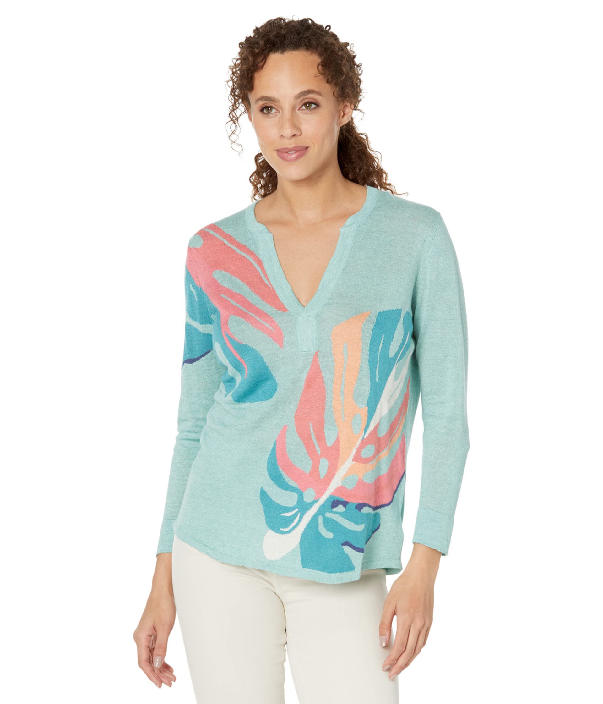 Fiesta Fronds Sweater Nic+Zoe