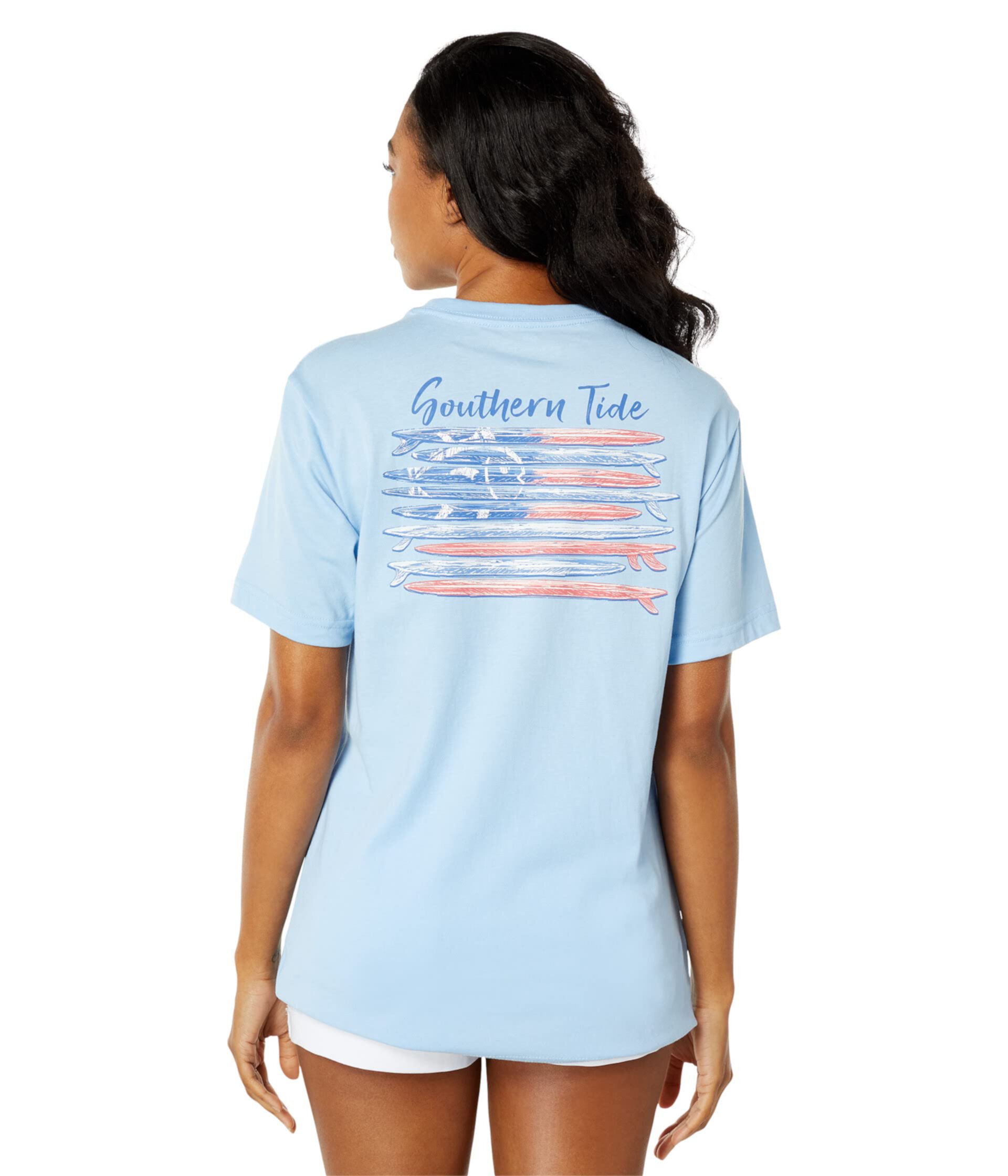Surfboard Flag T-Shirt Southern Tide