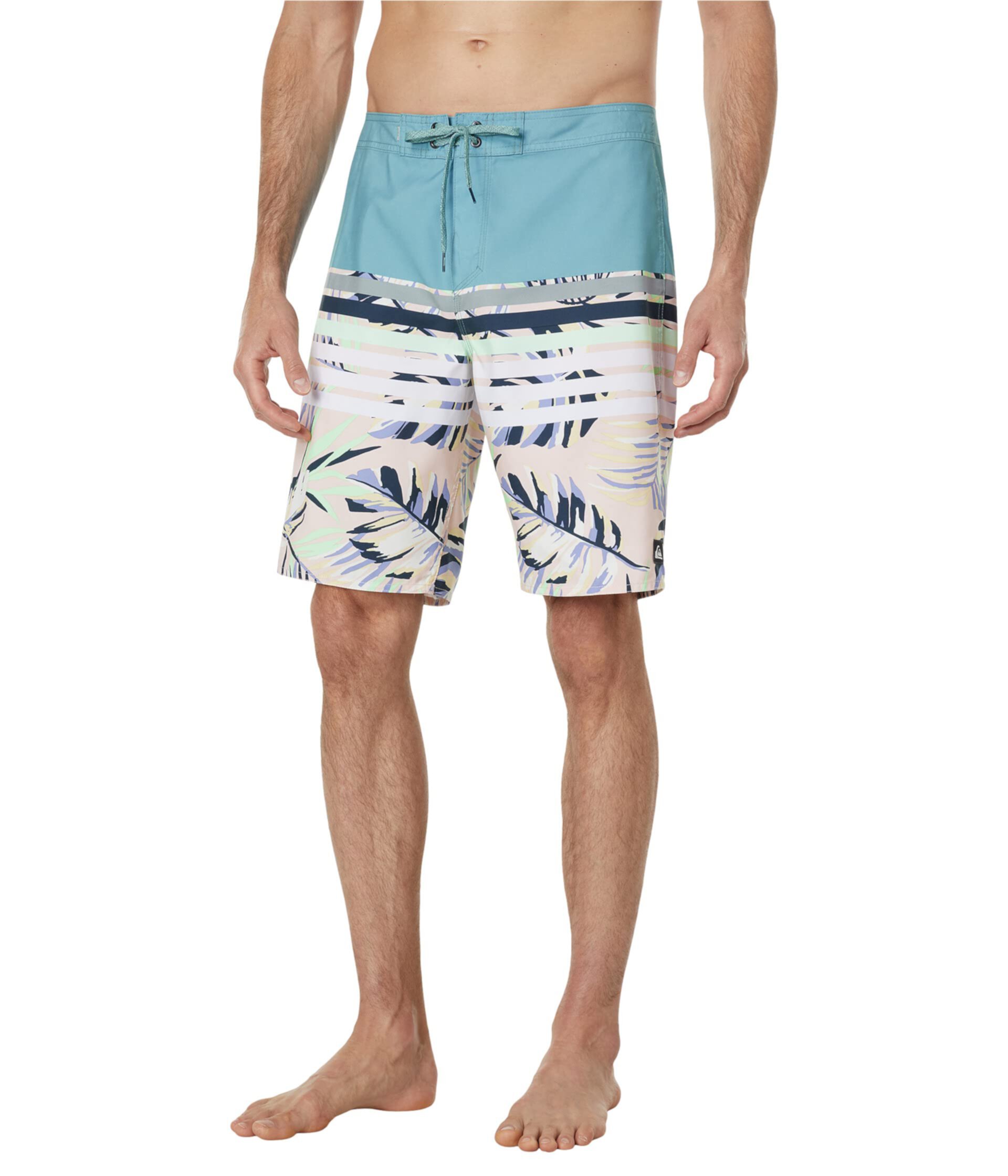 Мужские бордшорты Quiksilver Everyday Swell Vision 20" с регулируемым поясом и принтом Quiksilver