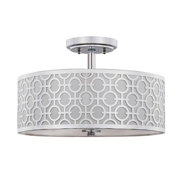 Safavieh Vera Dia Chrome Flush Mount Light Safavieh