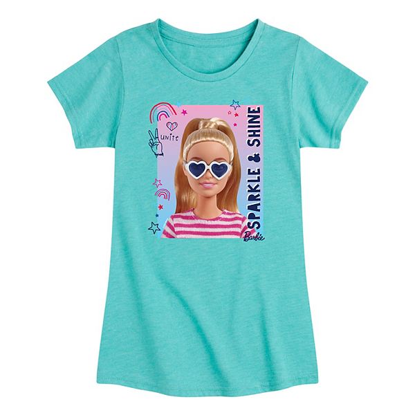 Футболка для девочек 7-16 лет Barbie® Sparkle And Shine с круглым вырезом и короткими рукавами Barbie