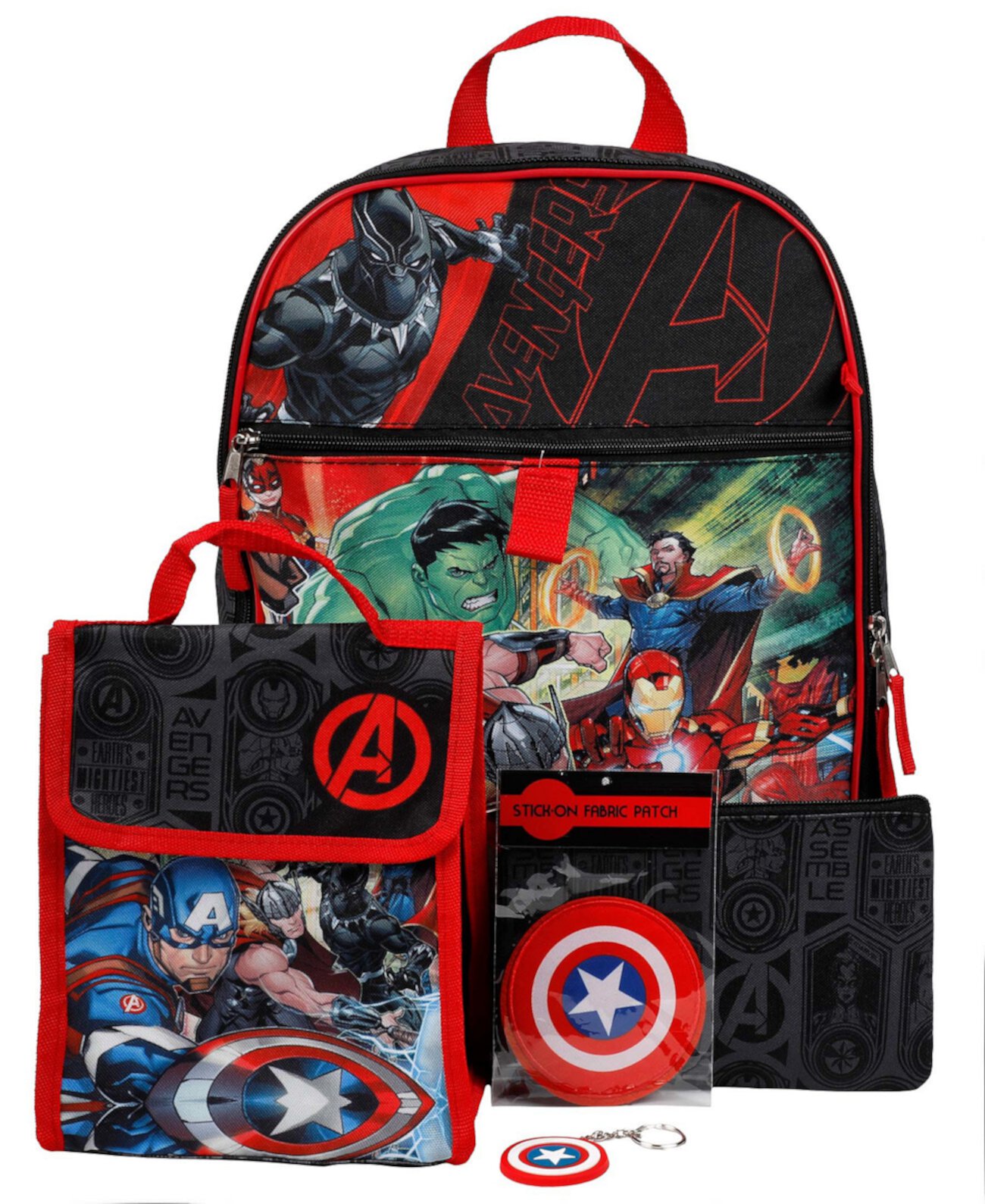 Рюкзак Avengers, набор из 5 предметов BIOWORLD