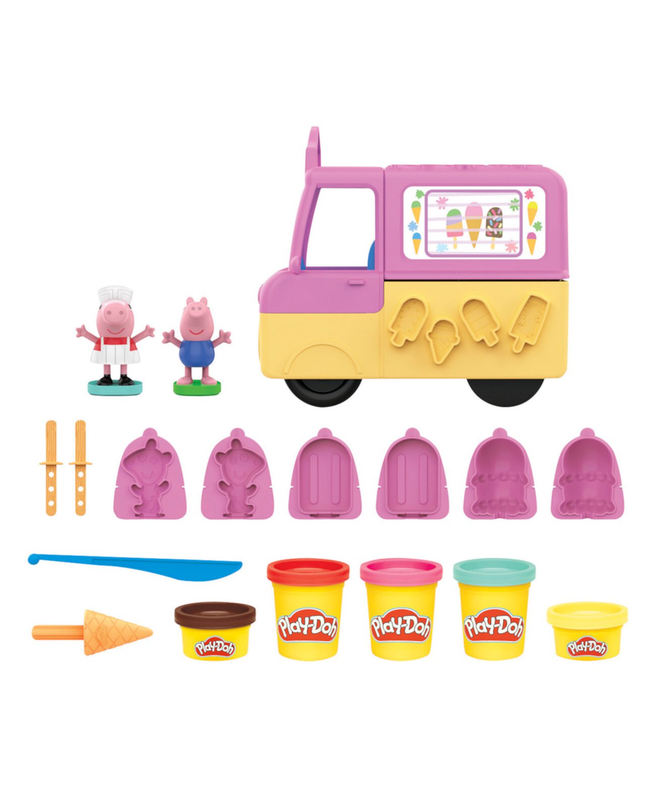 Набор «Мороженое Пеппы», 15 предметов Play-Doh