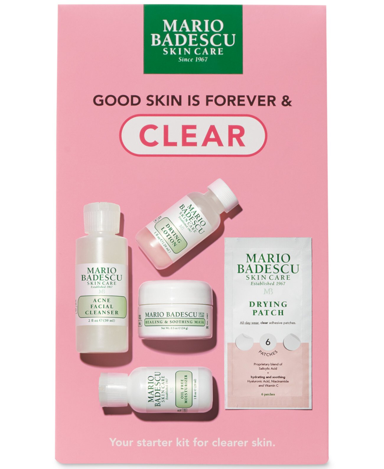 5 шт. Набор Good Skin Is Forever & Clear Mario Badescu