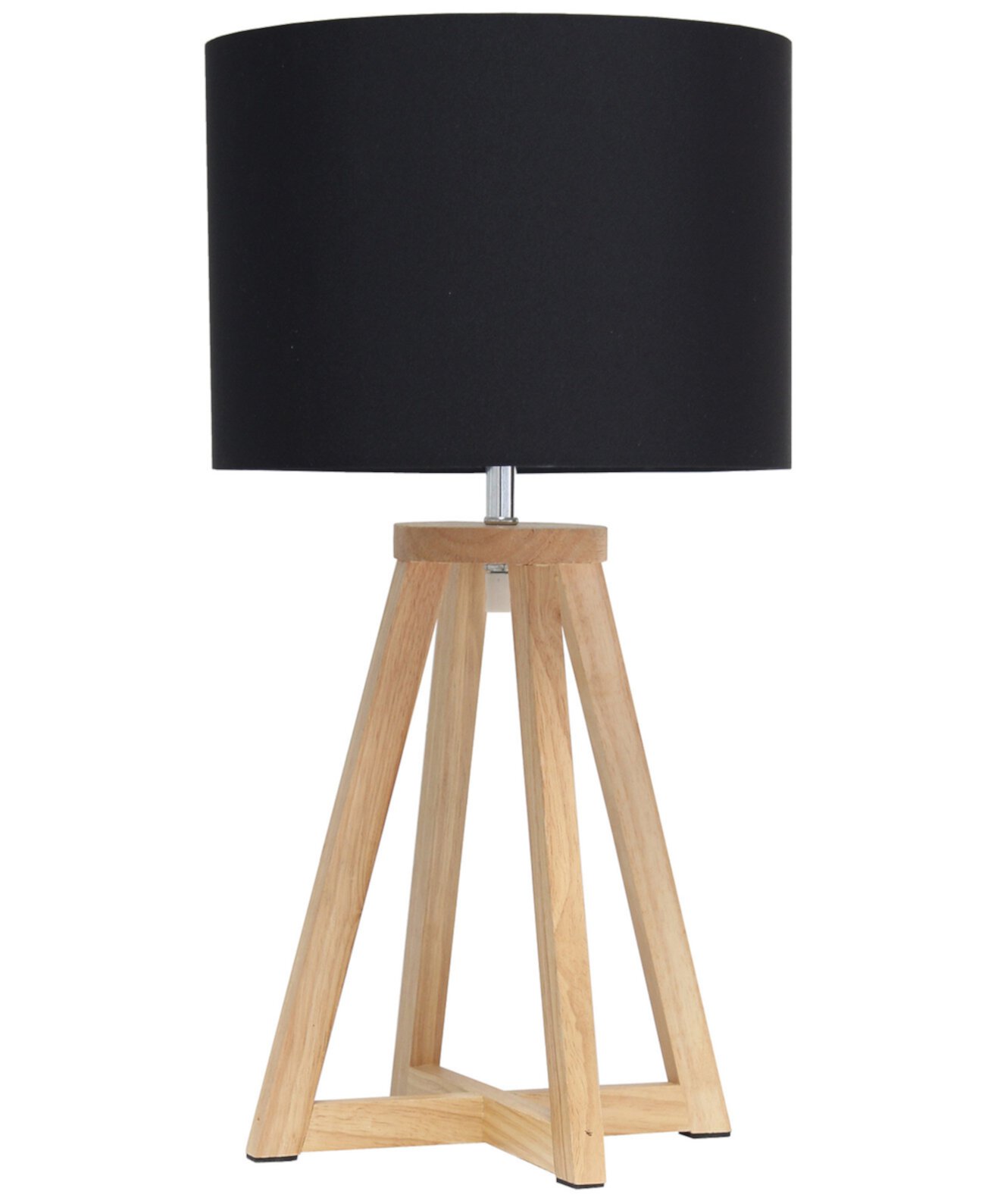 Треугольная деревянная настольная лампа с блокировкой Simple Designs
