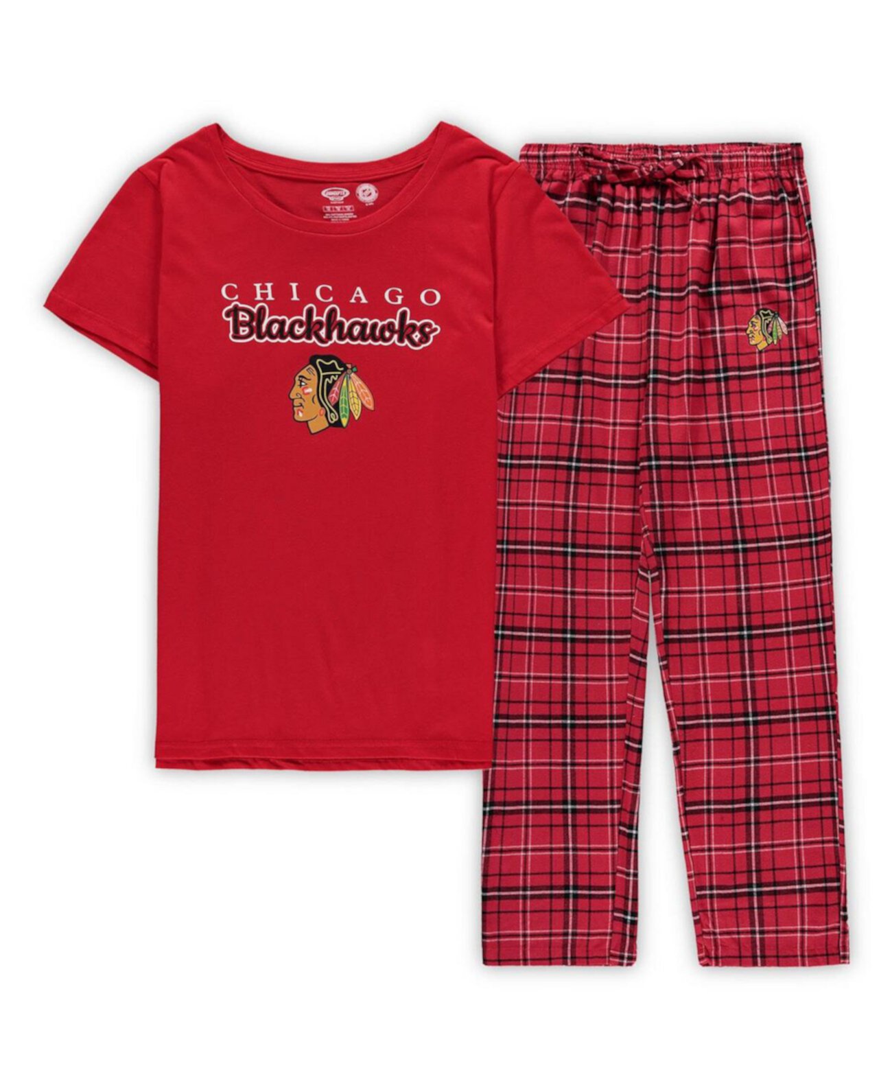 Женский красный домашний комплект Chicago Blackhawks: футболка и брюки, размер XL Concepts Sport