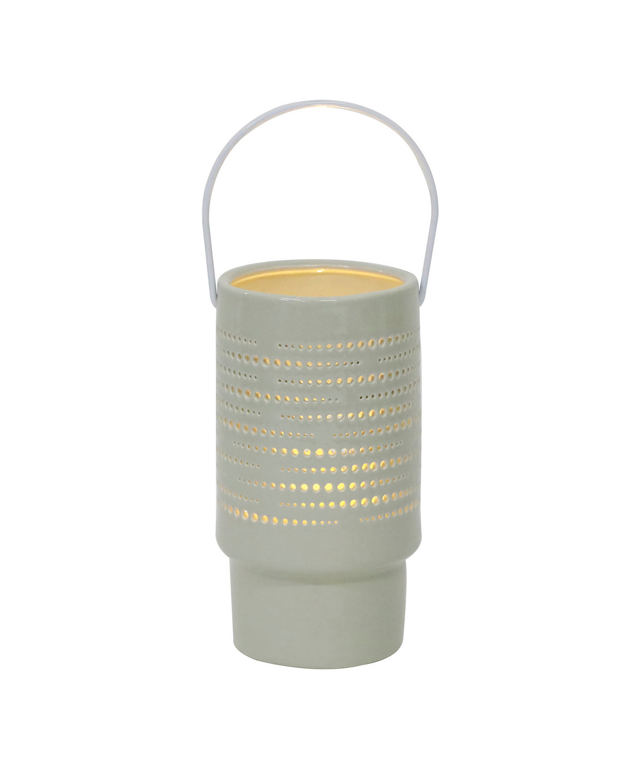 Керамический фонарь со светодиодной шкалой, 5 дюймов FLORA BUNDA