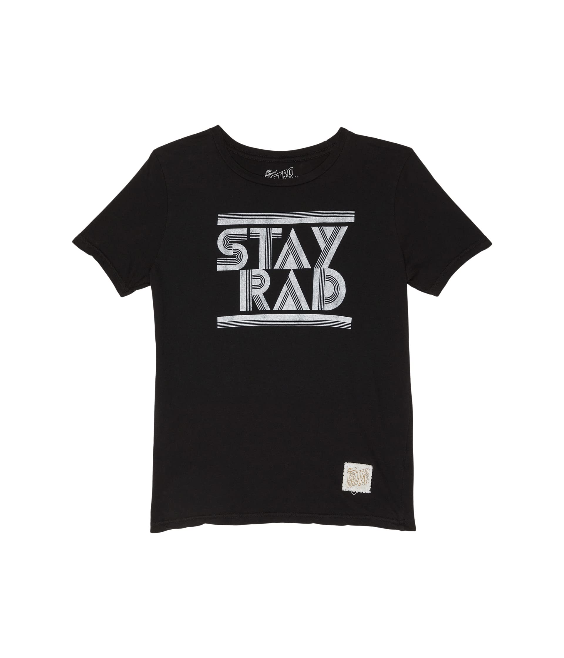 Хлопковая футболка Crew Neck Stay Rad (Для крупных детей) с графическим принтом и короткими рукавами The Original Retro Brand Kids