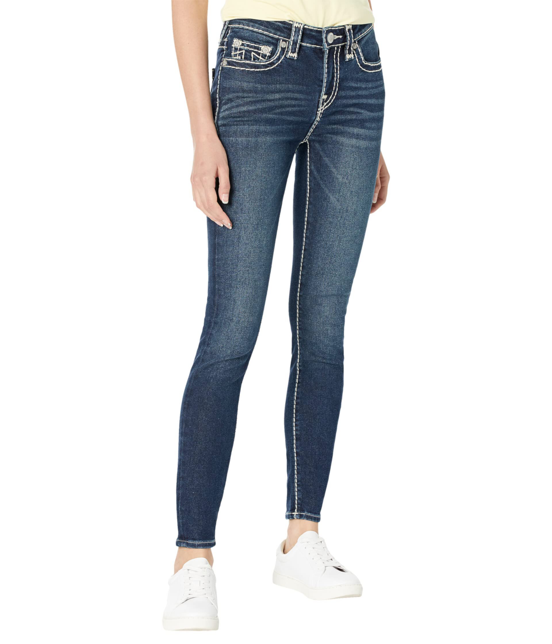 Jennie Mid-Rise Curvy Skinny Supert in Beach Comber True Religion