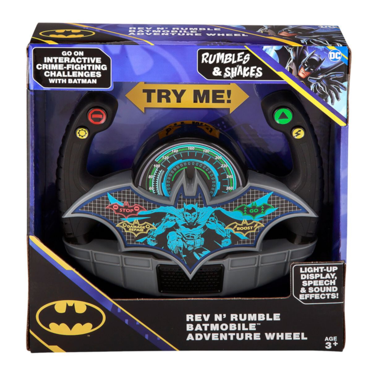 KIDdesigns Batman Rev N' Rumble Бэтмобиль Adventure Wheel KIDdesigns