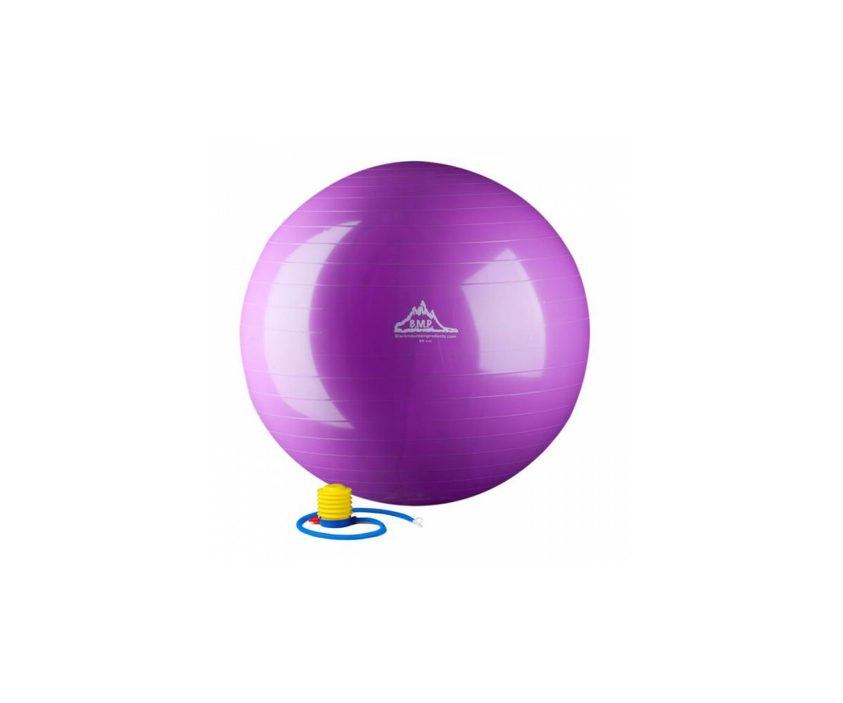 Black Mountain Products 75см Фиолетовый гимнастический мяч 75см. Фиолетовый мяч для стабилизации упражнений на статическую силу Black Mountain Products