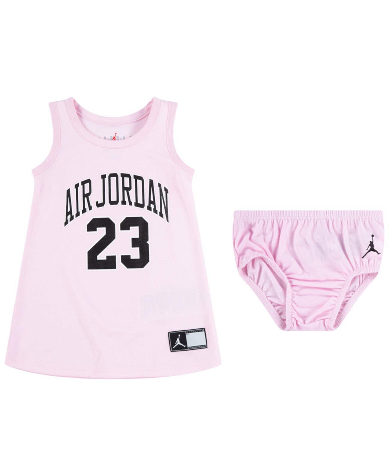Платье Jumpman для новорожденных девочек, комплект из 2 предметов Jordan