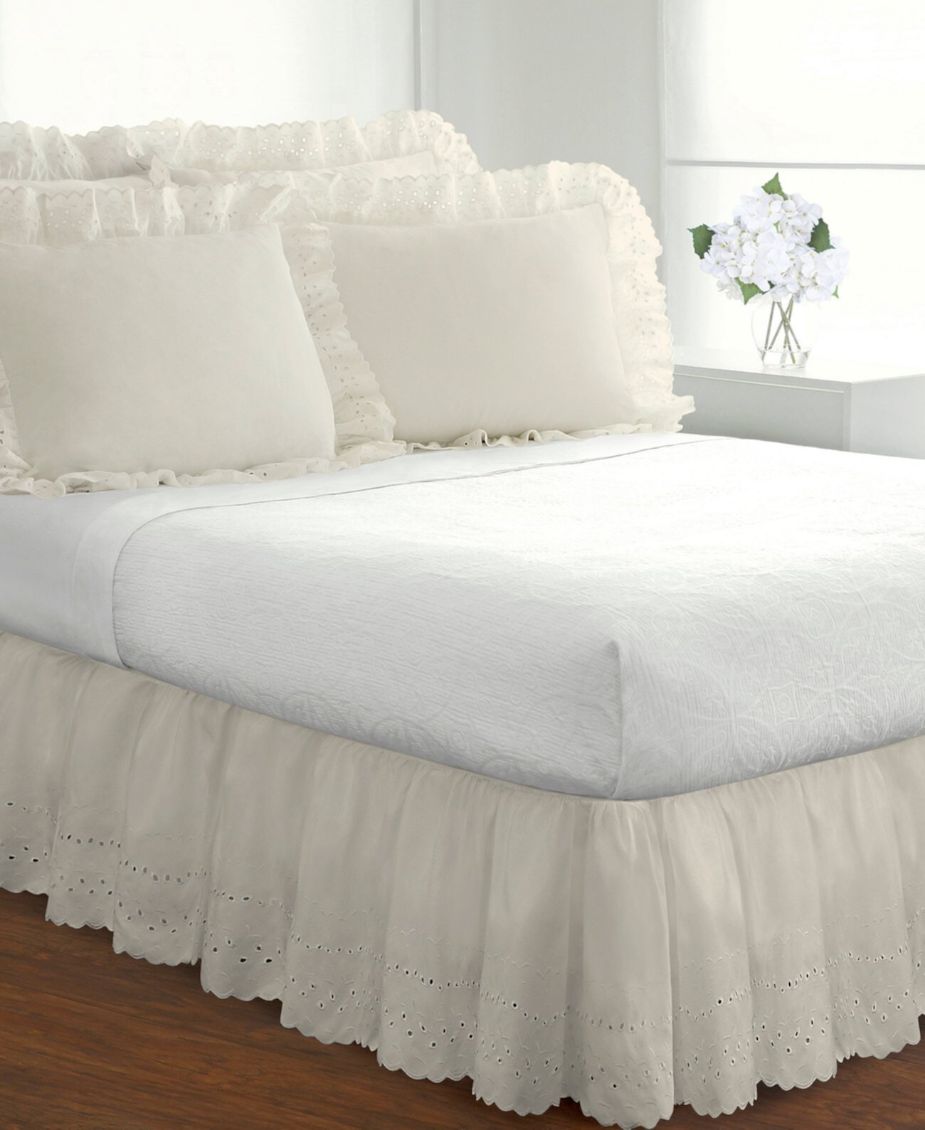 Набор стандартных накладных подушек Fresh Idea с рюшами и рюшами, 2 шт. в упаковке Levinsohn Textiles