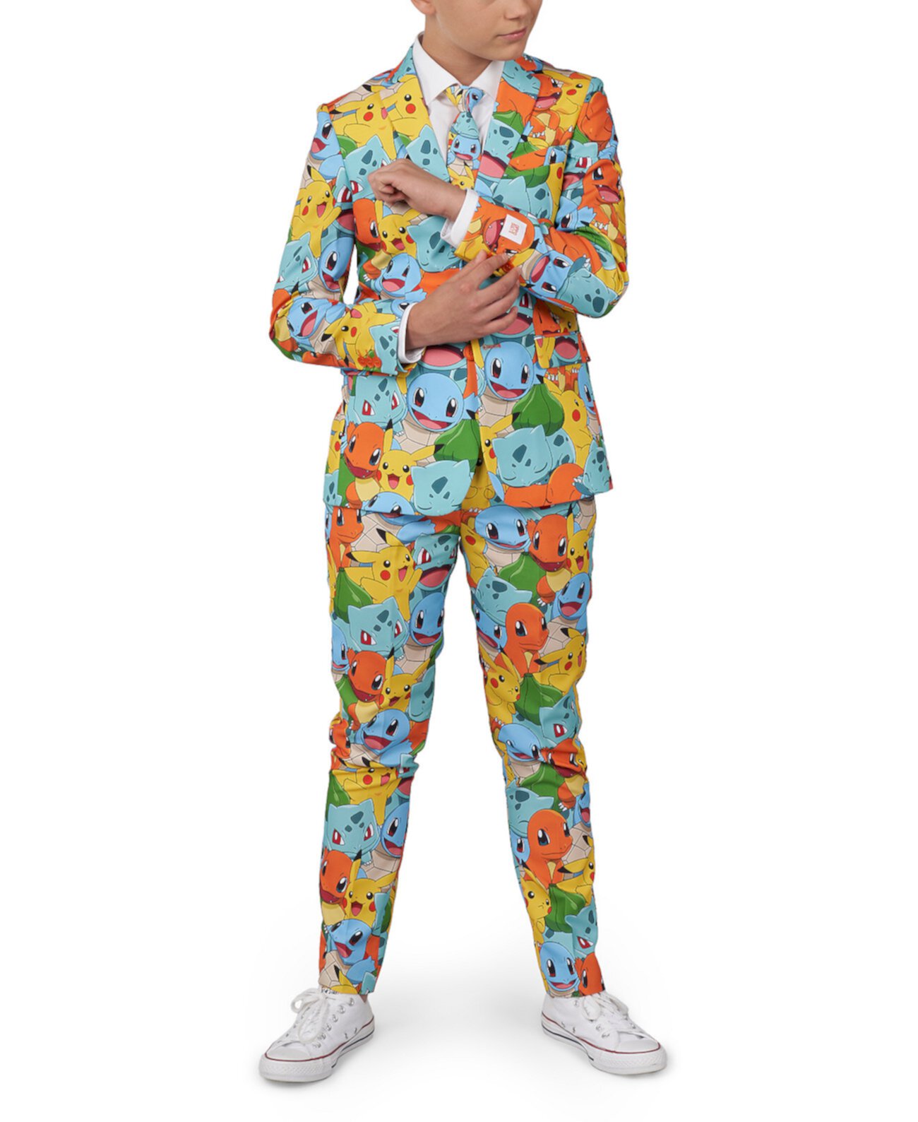 Детский костюм OppoSuits Pokémon, 3 предмета с пайетками Пикачу и его друзья OppoSuits