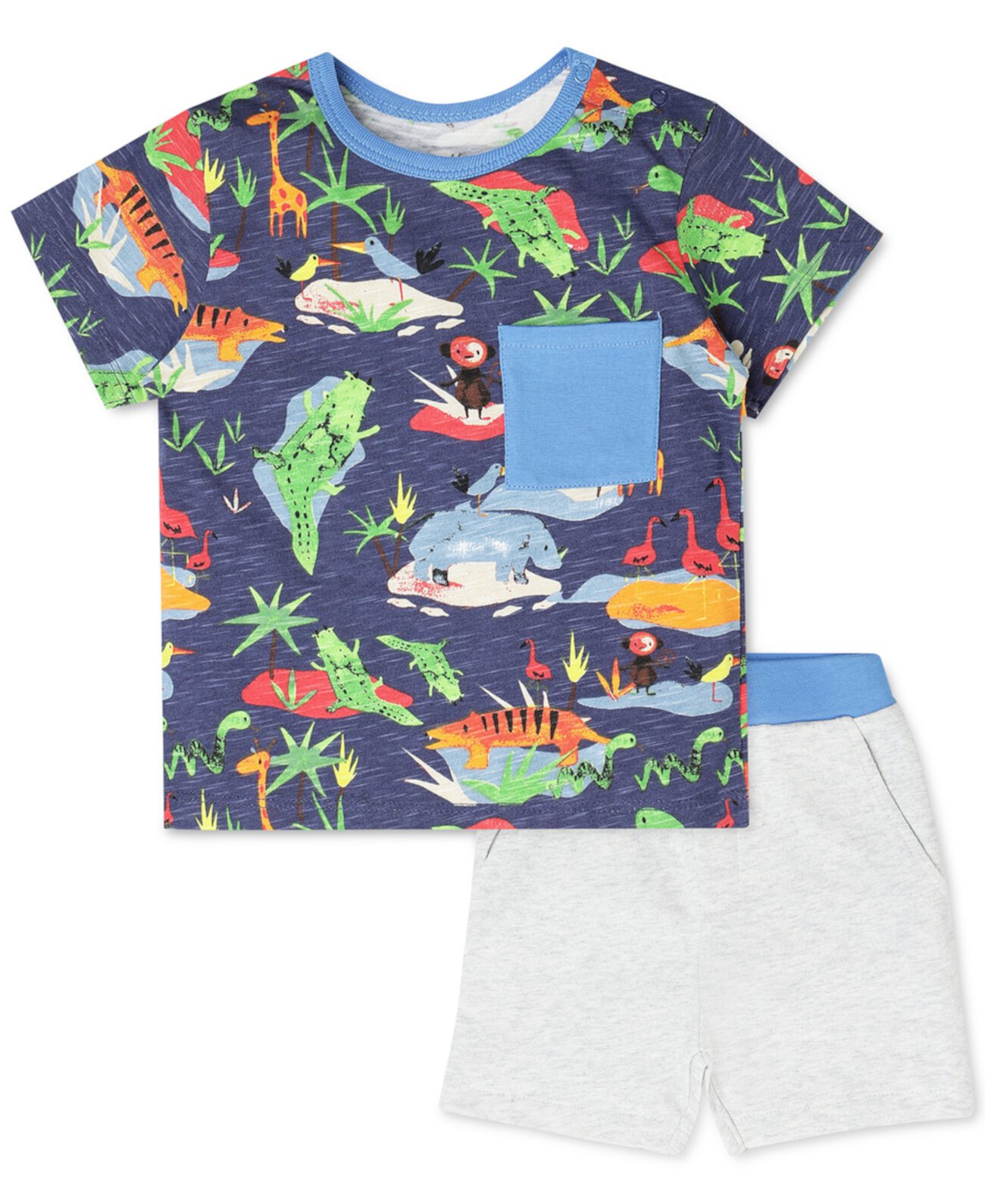 Малыши для мальчиков 2 шт. Комплект из футболки и шорт Earth by art & eden