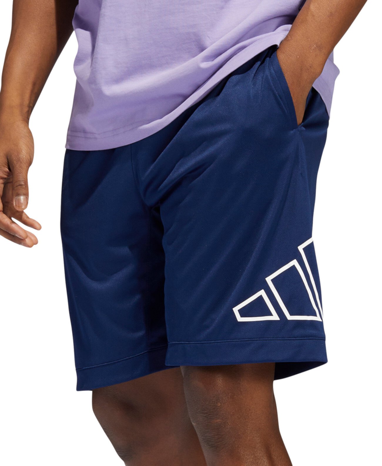 Мужские баскетбольные шорты с большим логотипом 9 дюймов Adidas