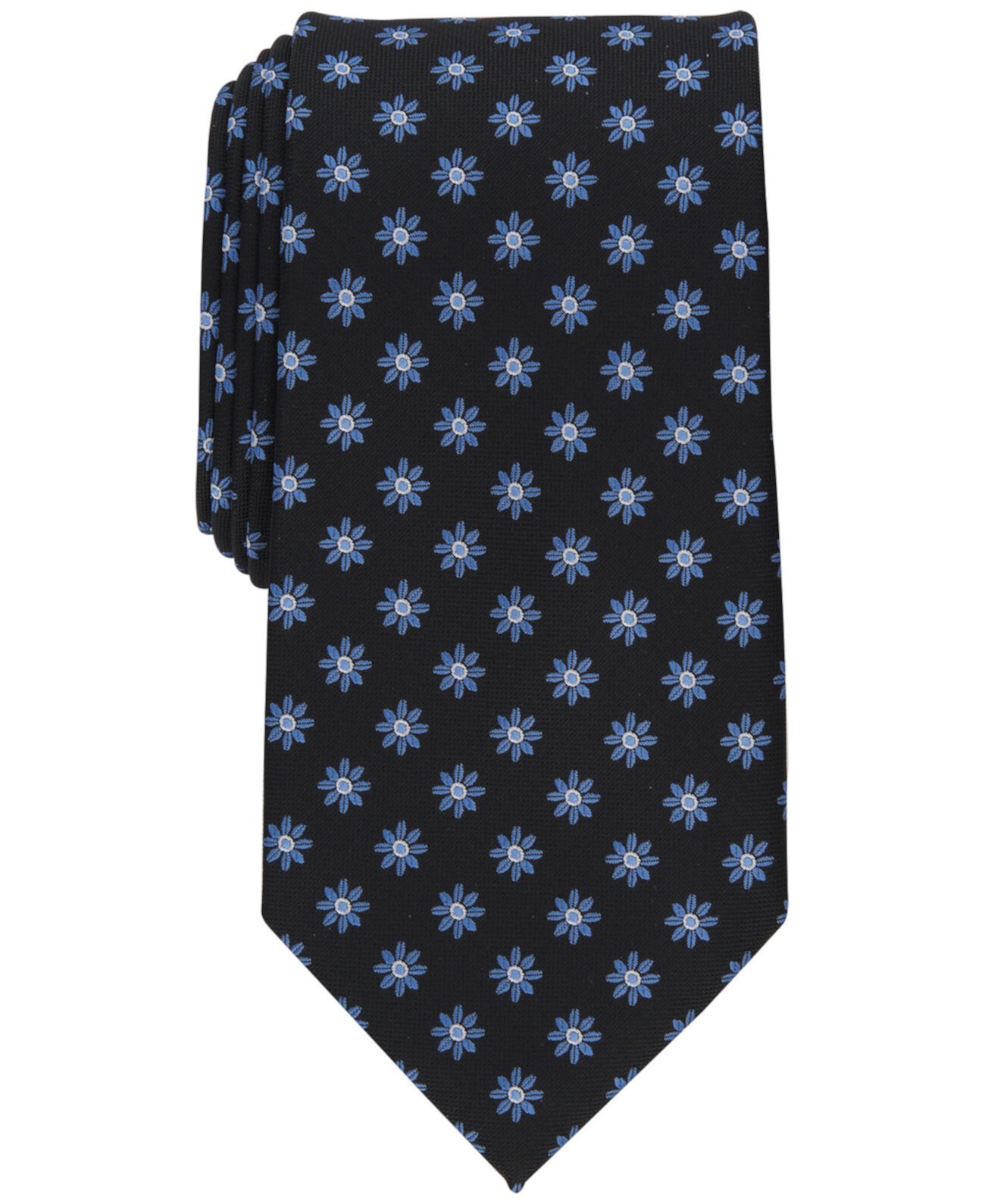 Мужской классический аккуратный галстук с цветочным принтом, созданный для Macy's Club Room
