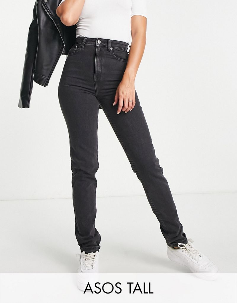 Узкие джинсы с высокой талией ASOS Tall для женщин ASOS Tall
