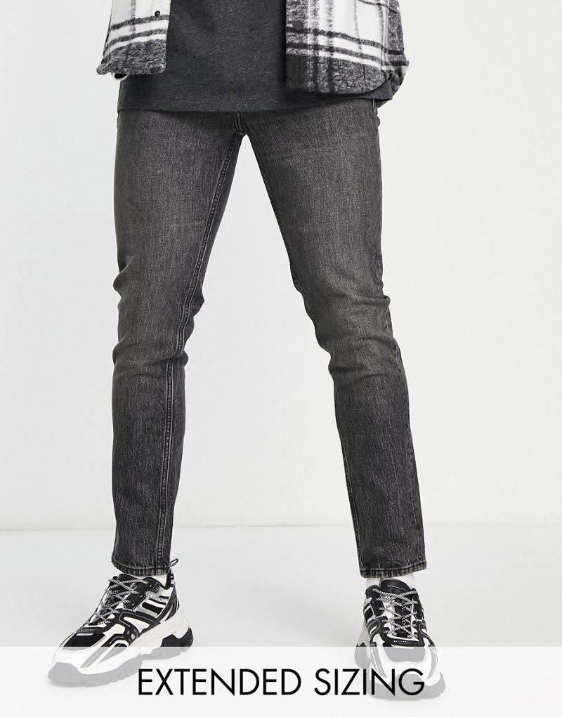 Классические черные джинсы скинни в американском стиле ASOS DESIGN Cone Mill Denim ASOS DESIGN