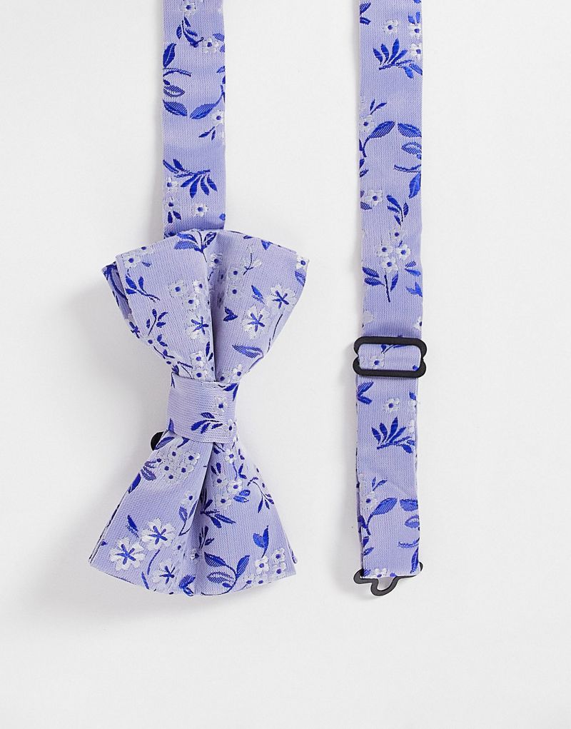 Синий галстук-бабочка с ярким цветочным принтом ASOS DESIGN ASOS DESIGN