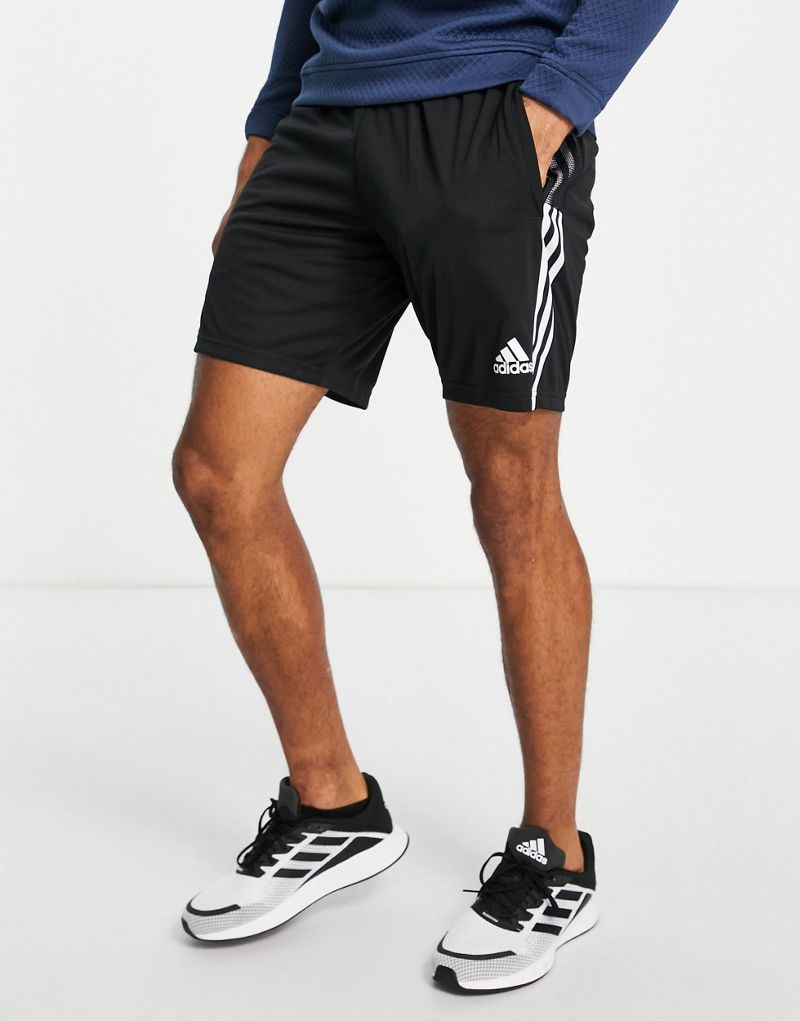 Черные 8-дюймовые шорты adidas Soccer Tiro 21 Adidas