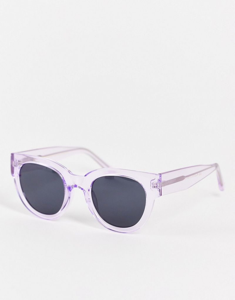 Круглые солнцезащитные очки «кошачий глаз» A.Kjaerbede в прозрачной лаванде A.Kjaerbede